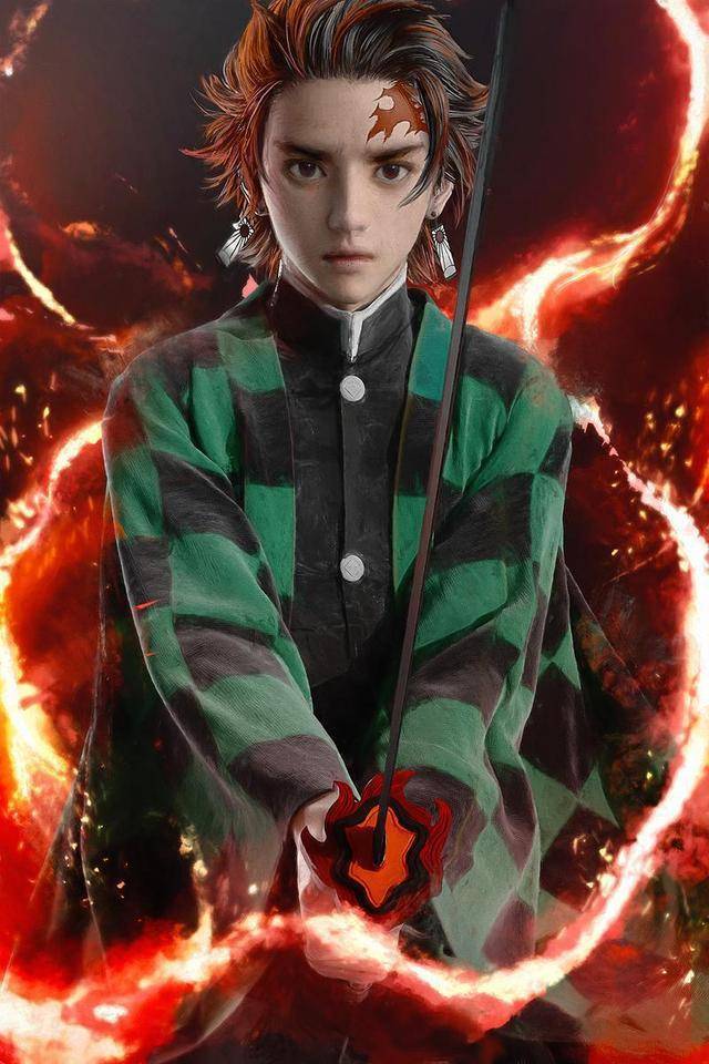 写实版的 鬼灭之刃 角色 祢豆子呆萌可爱 伊之助的腹肌绝了 动画