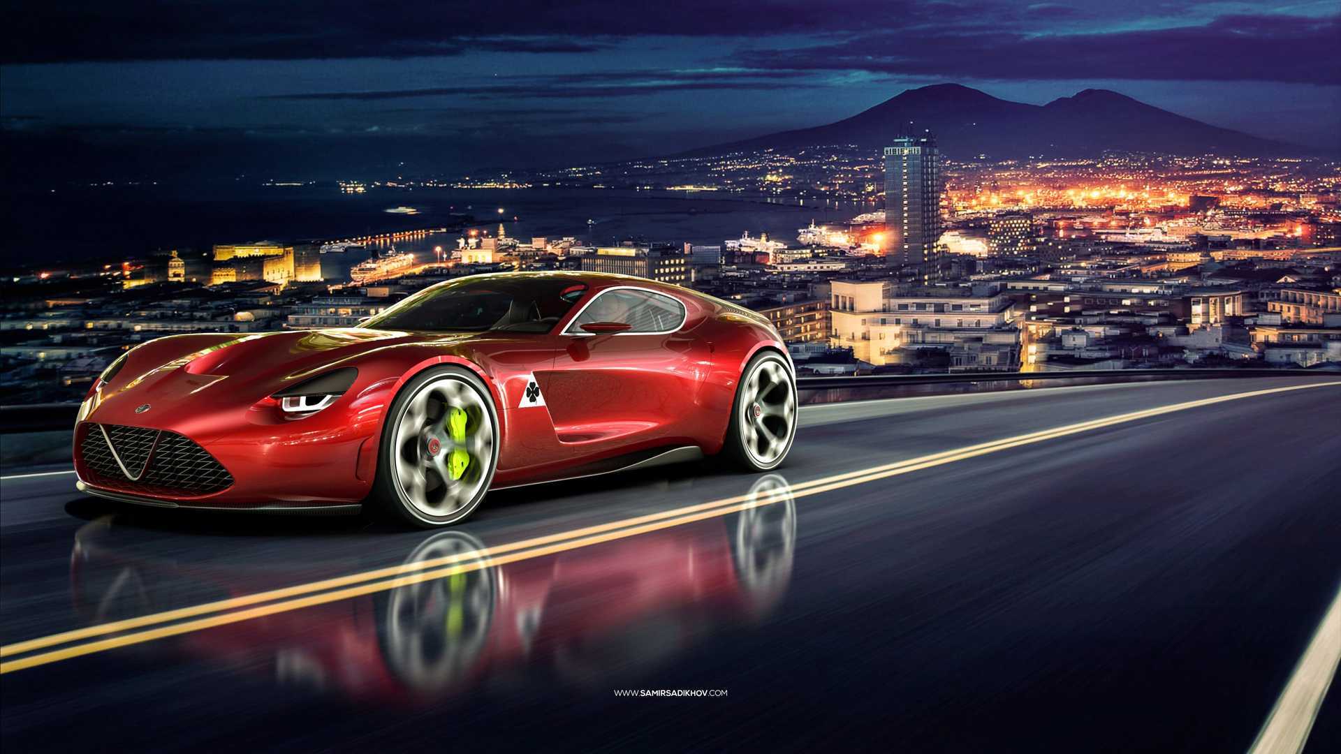 阿尔法罗密欧tz4渲染效果图发布建议吉利买下专利图开发成极氪002双门