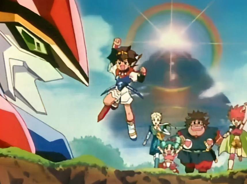 了要哭泣,史上最离谱机器人动画,不能动了吼两嗓子就好了_魔神英雄传