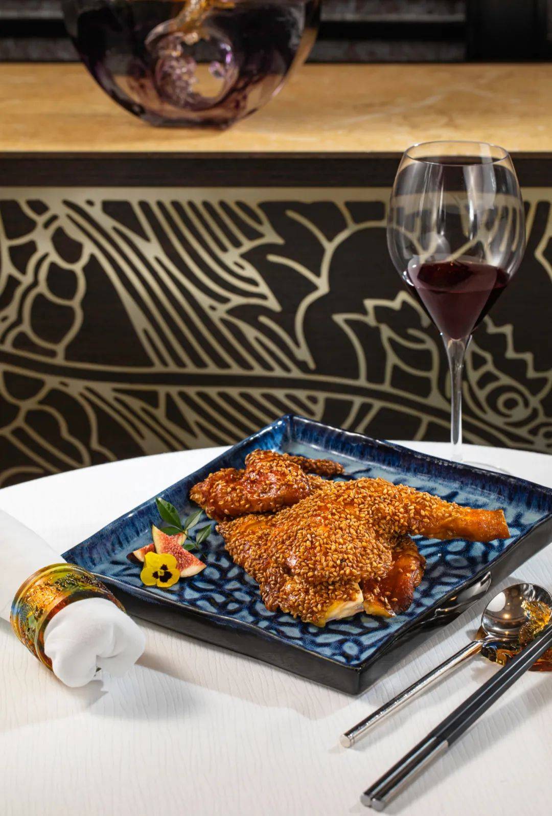 wok-fried french blue lobster with minced pork black bean and
