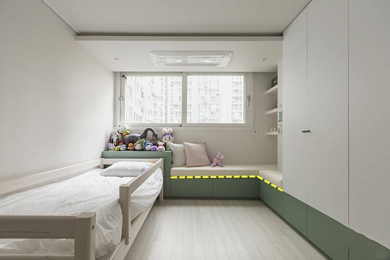 卧室墙边承重柱不砸包起来延伸一圈l型卡座邻居纷纷上门借鉴