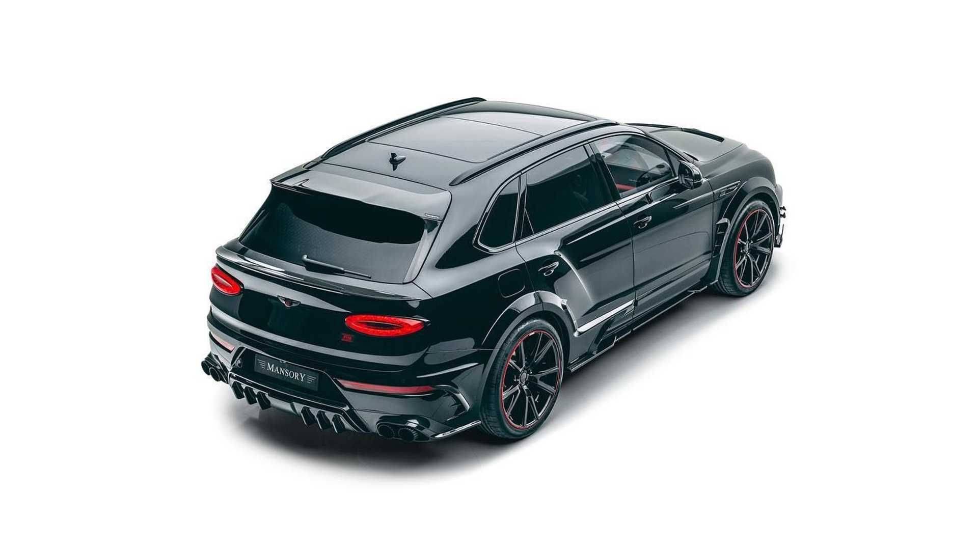 改头换面mansory推宾利添越碳纤维宽体套件改装车效果图曝光