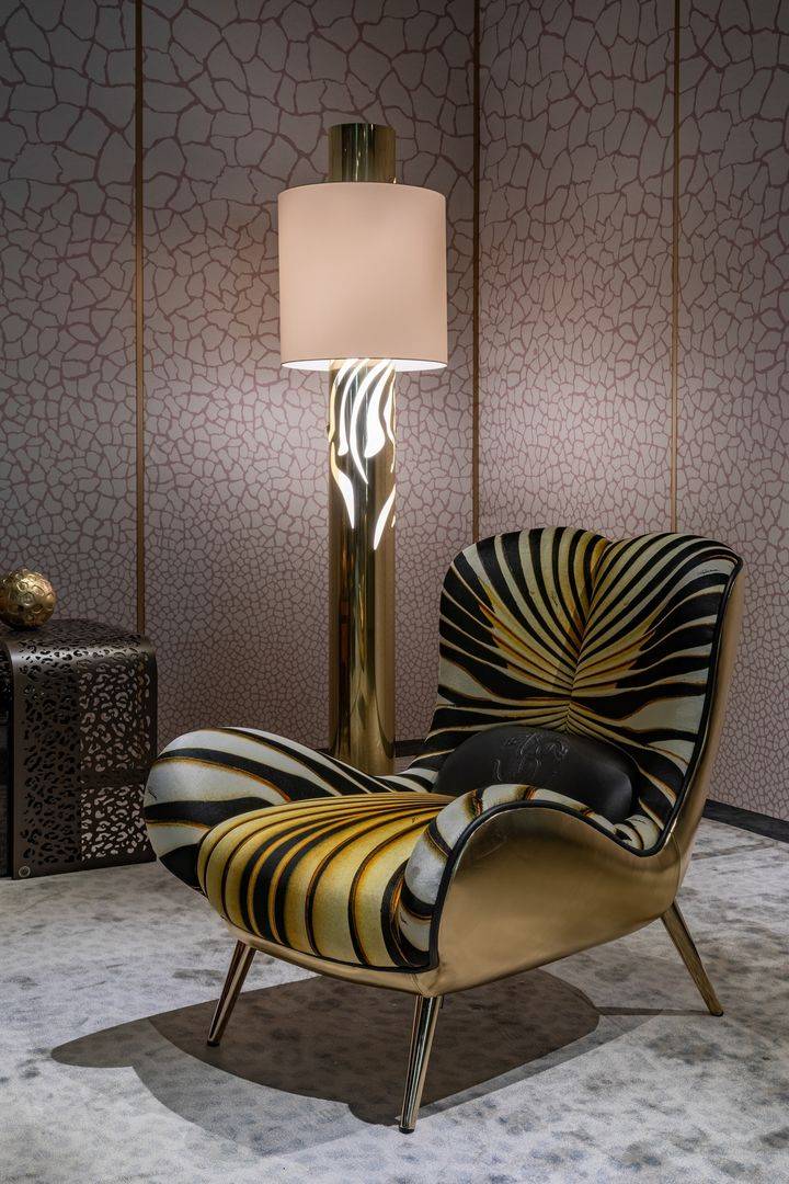 roberto cavalli的山顶私宅曝光,"野奢"到家!_家具