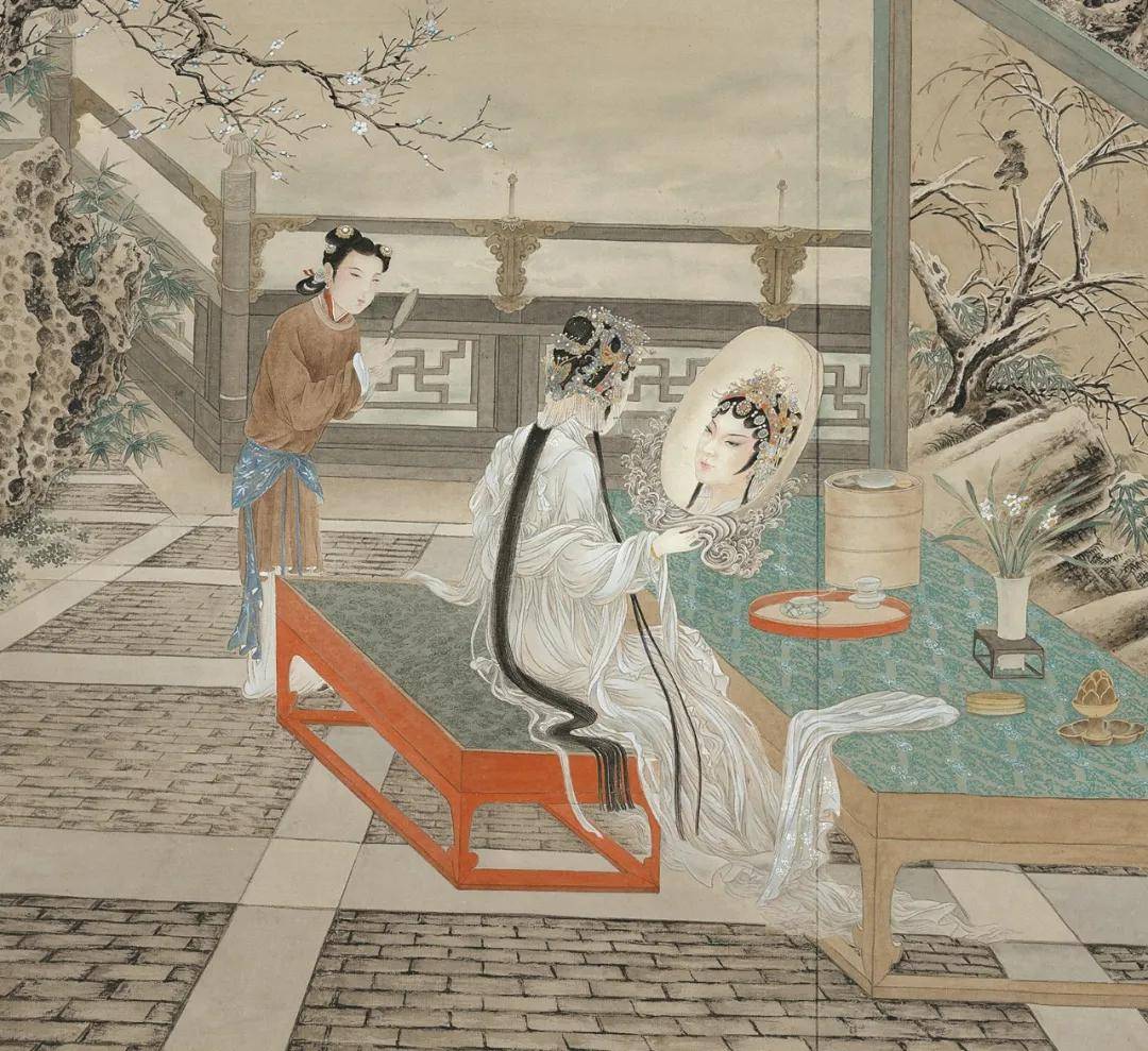 游园惊梦之二(局部)游园惊梦之二 93×188cm 纸本彩墨 2013游园惊梦之