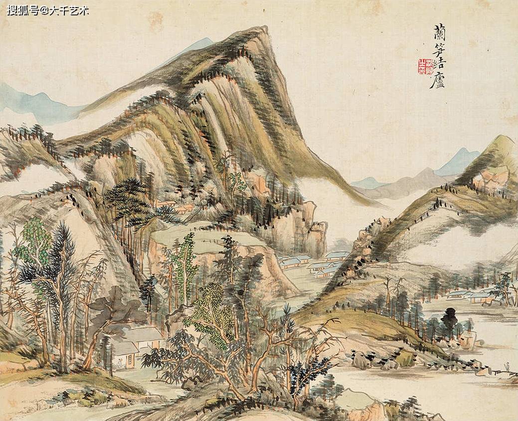 清代画家沈焯山水画《托兴言情册》