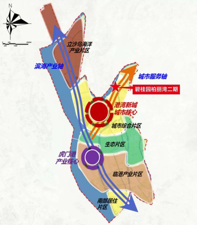 碧桂园柏丽湾二期位于沙田镇港湾新城城市核心区,该片区规划集居住