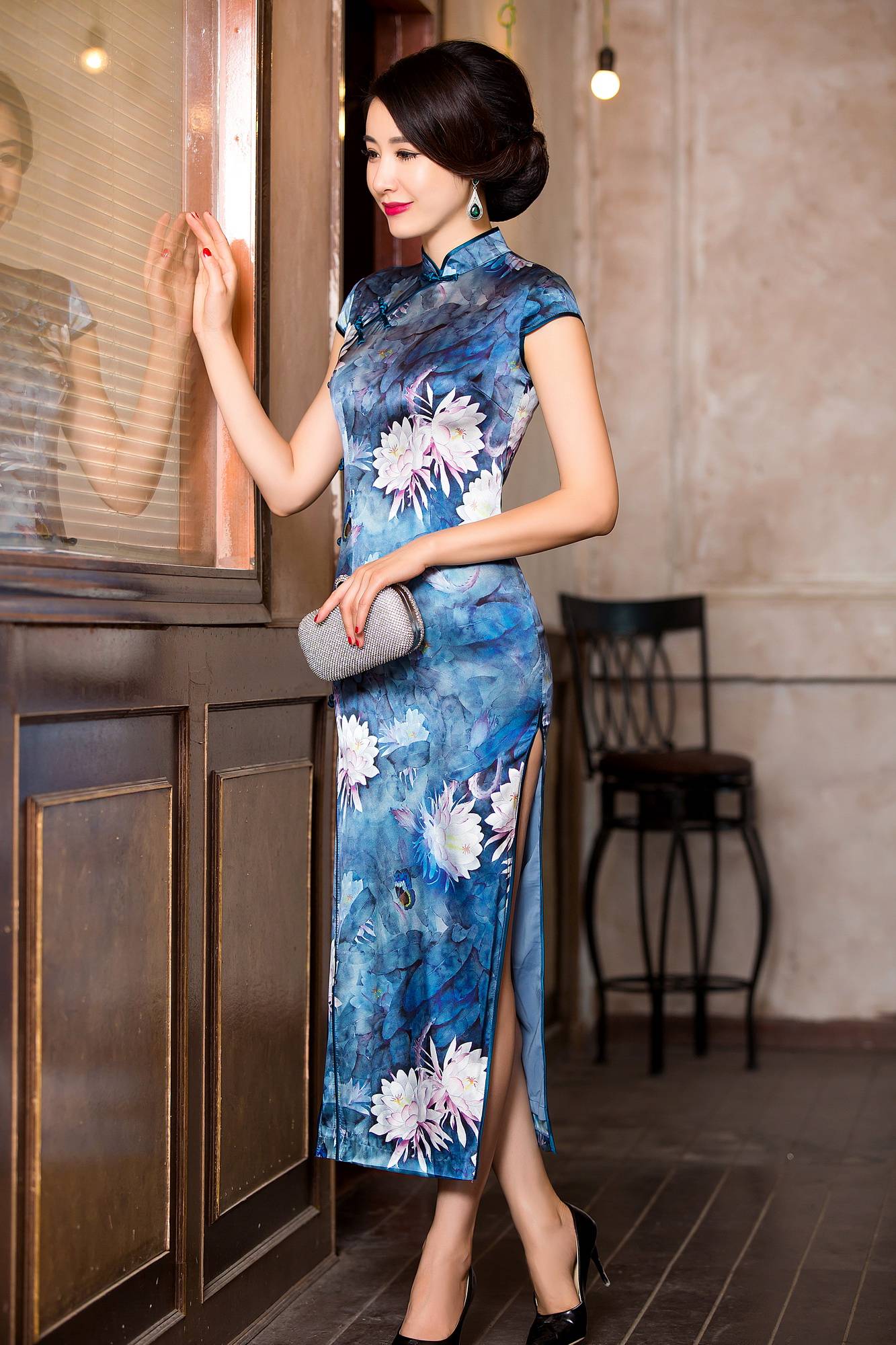 原创旗袍是最经典的国潮穿起来优雅迷人很有东方风情