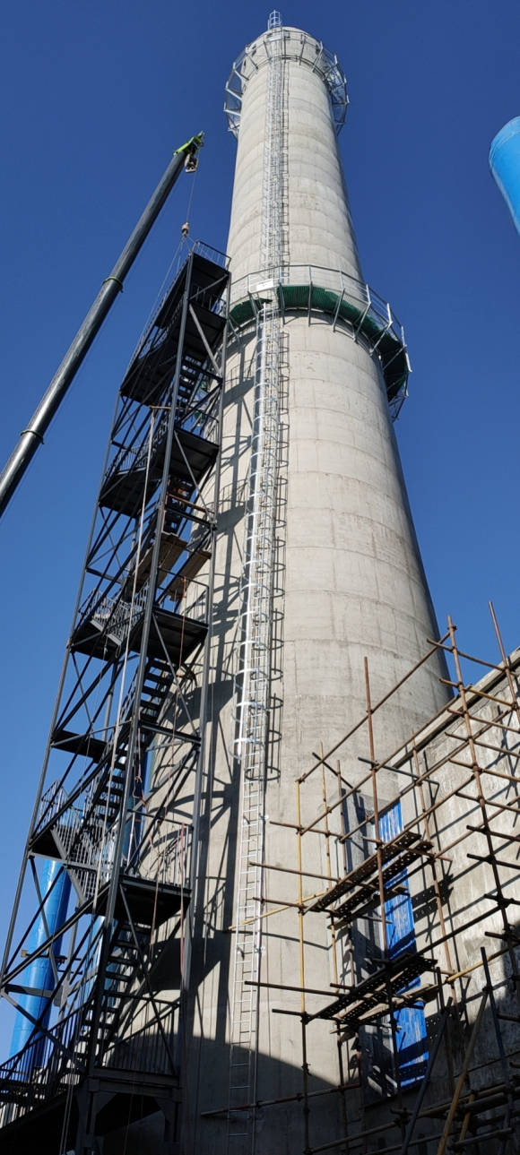 水泥烟囱刷油漆航标