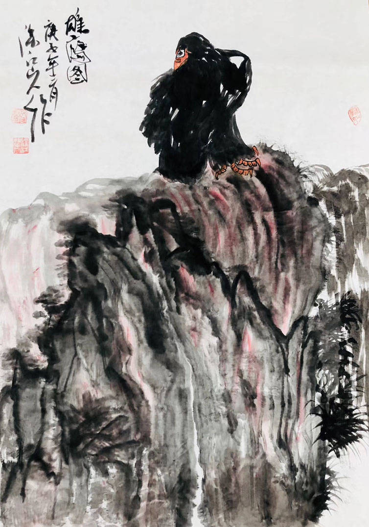 著名国画家,画牛大家,指墨画艺术大家朱祖国作品