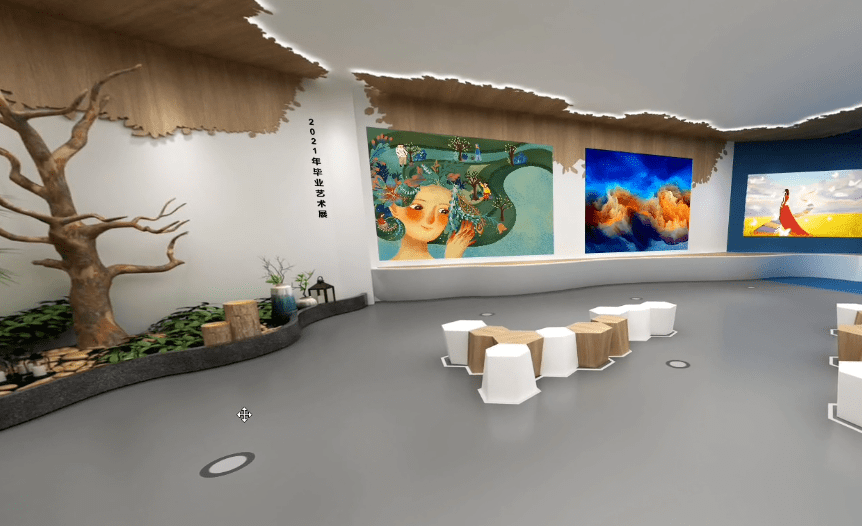 线上毕业展成热潮,云上展厅赢在哪里?_作品展