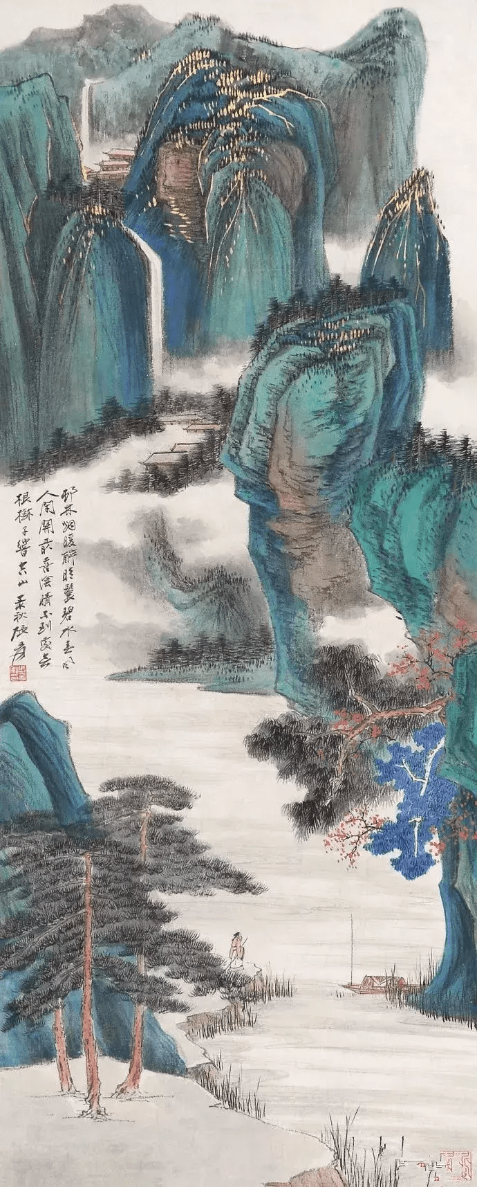 张大千青绿山水60幅,收藏!