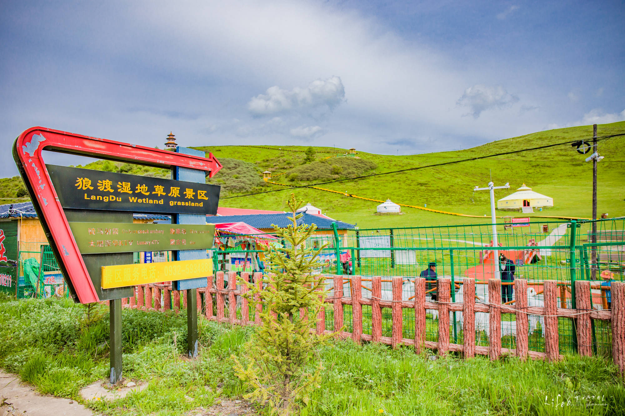 甘肃有个湿地上建起的村子,周边3a级草原景区,村民养牛羊为生