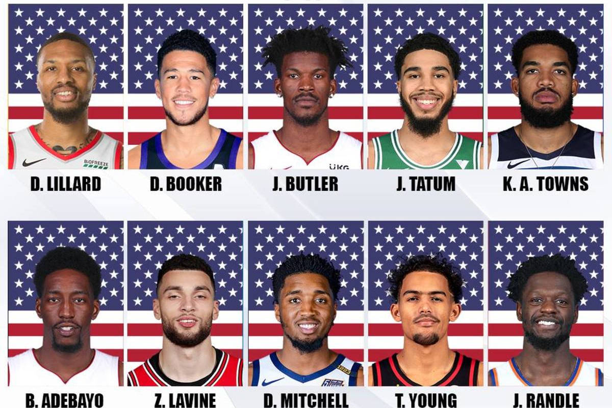 原创星光黯淡10大超巨无缘美国男篮梦14队名单曝光詹皇已经确定