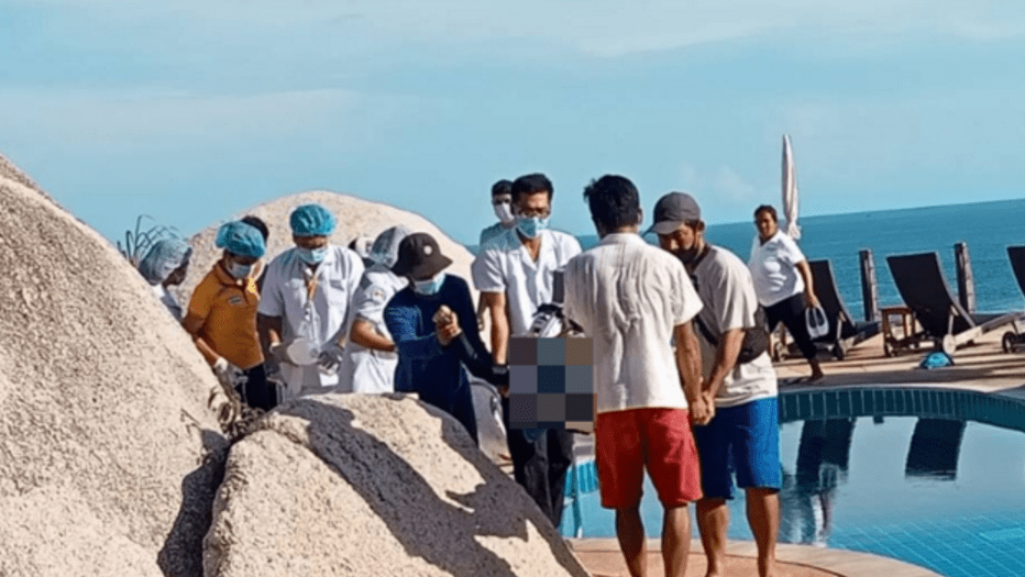 59岁的泰籍印度裔富商克拉什瓦尔在和妻子以及儿子去龟岛度假游玩时