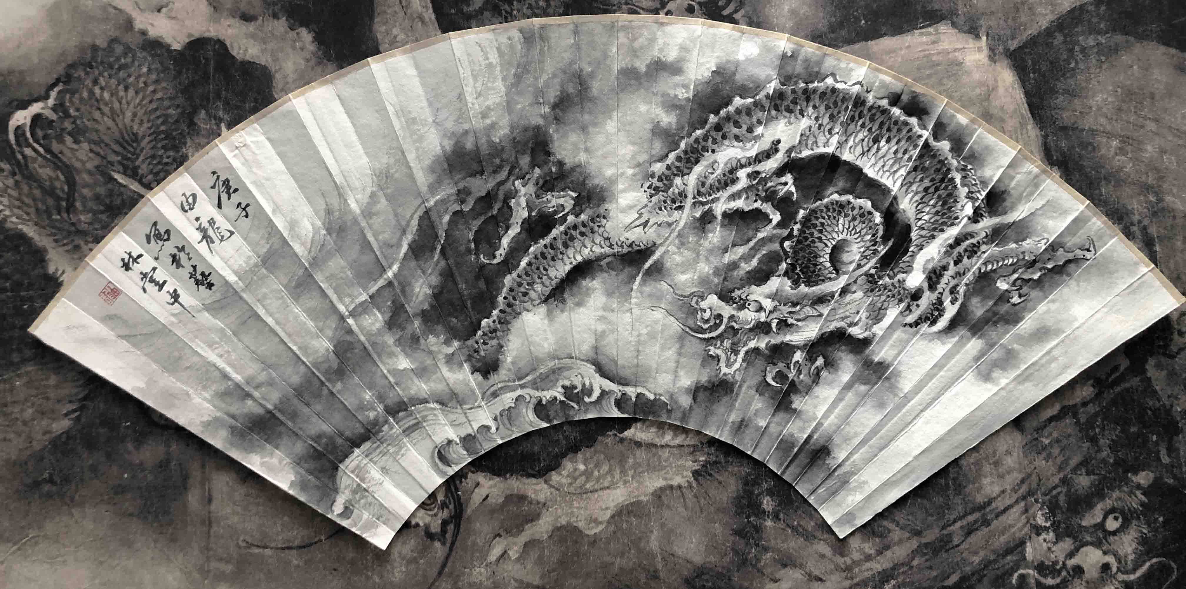 中国现代画龙名家由龙老师