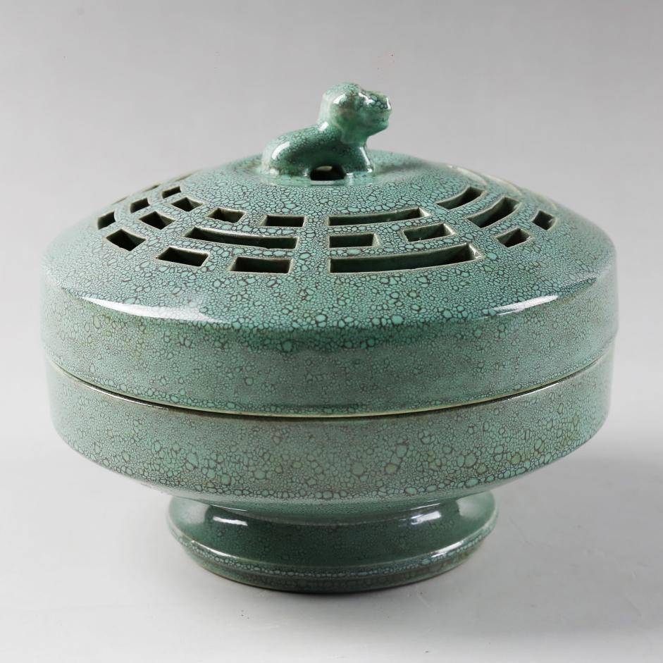 瓷器欣赏 | 炉钧釉八卦香炉_元素