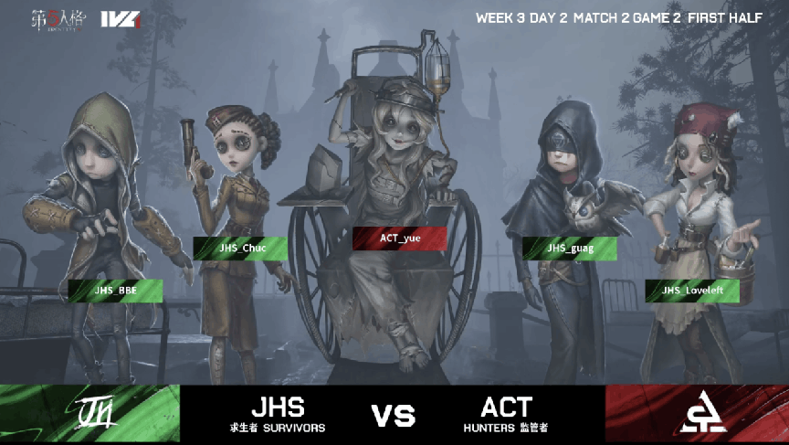地下室|第五人格2021IVL夏季赛常规赛ACT vs JHS第二局