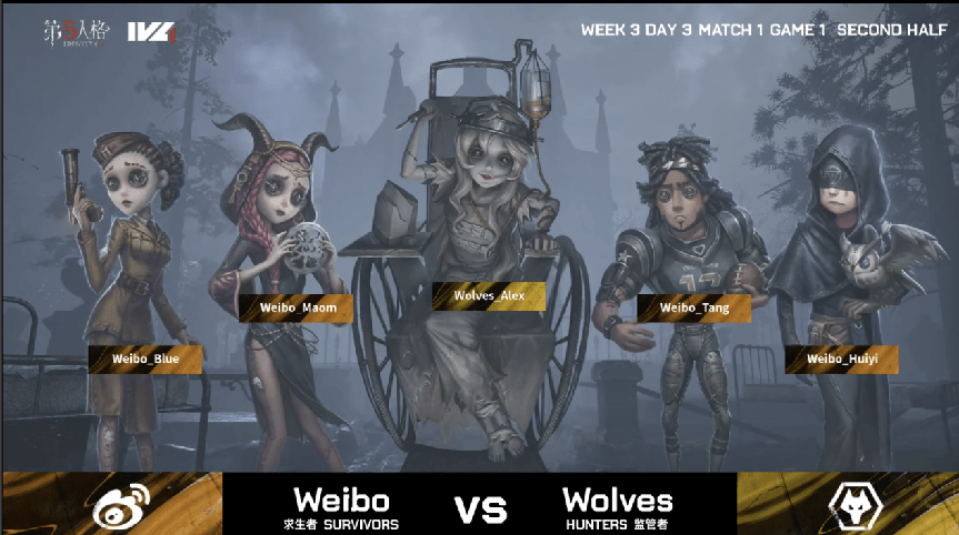 前锋|第五人格2021IVL夏季赛常规赛 Wolves vs Weibo 第一局