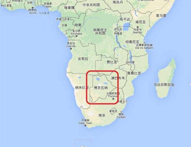 它被称为博茨瓦纳共和国.它位于南部非洲内陆.