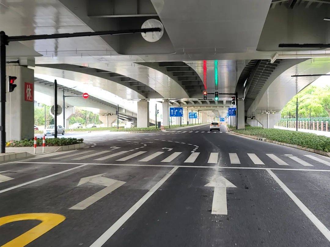 济阳路地面道路改建基本完工,外环立交实现全互通!