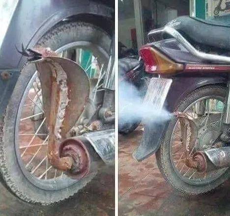 印度的摩托车,喷的一口好气