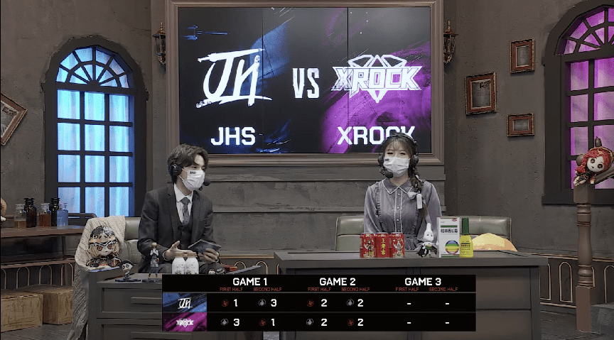 双方|第五人格2021IVL夏季赛常规赛JHS vs XROCK第二局