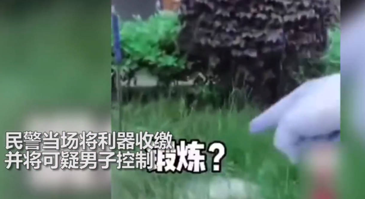 警方|男子手拿长刀在幼儿园附近徘徊，居民起疑报警，警方追查男子却回应“在锻炼”