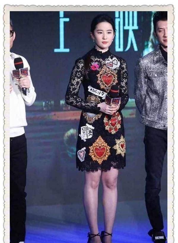 黑色|刘亦菲终于肯放过紧身裤了！一袭蓬蓬裙穿瘦20斤，还是那个刘天仙