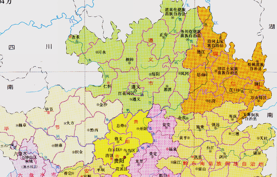 遵义市行政地图图片