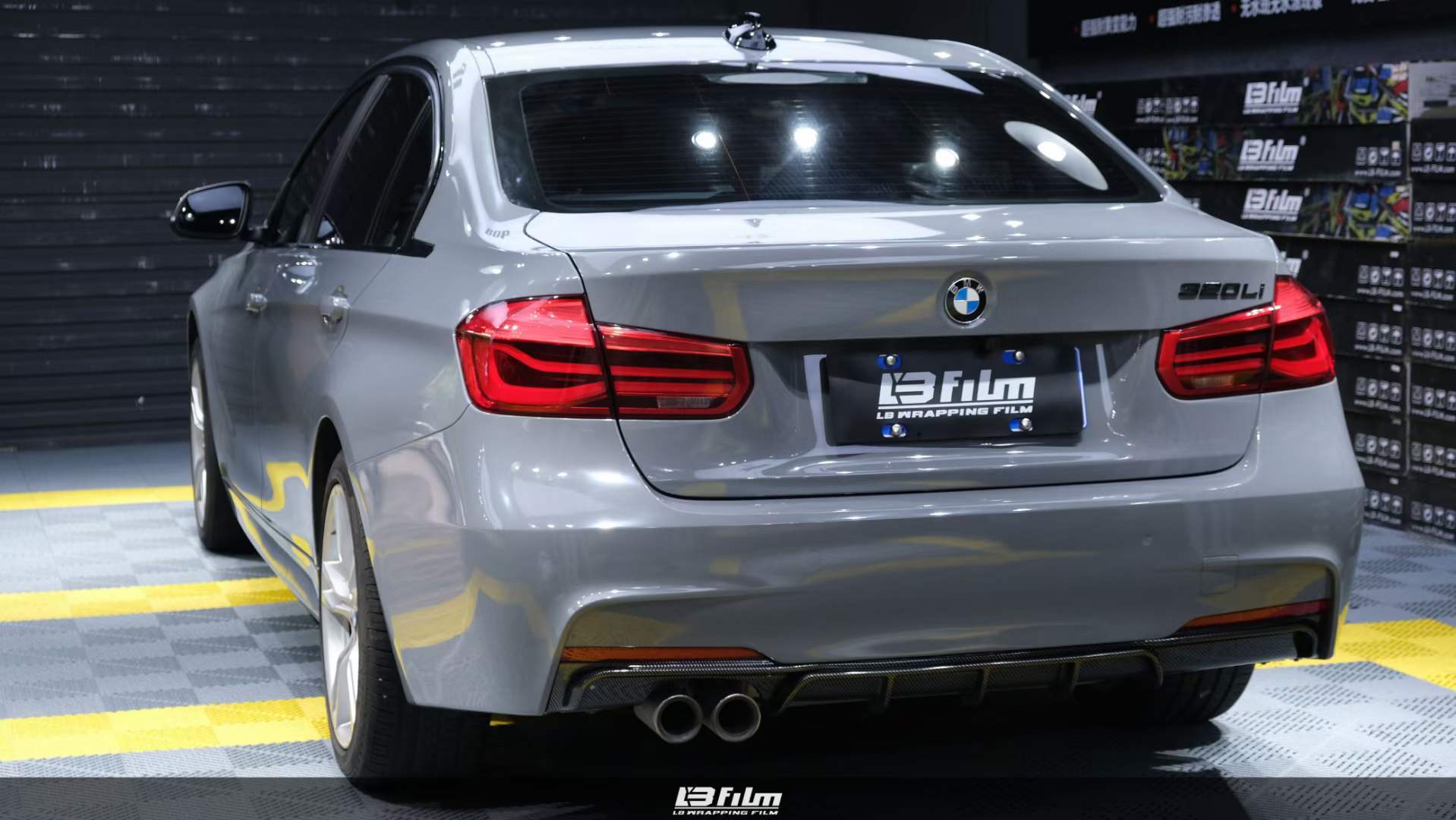 lb改色膜出品宝马3系贴膜lbfilm高亮纳多灰