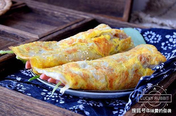 杂粮|早餐快手鸡蛋饼，5分钟搞定，健康卫生，比杂粮煎饼好吃多了