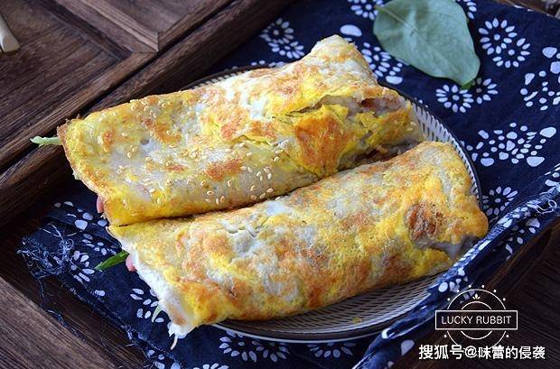 杂粮|早餐快手鸡蛋饼，5分钟搞定，健康卫生，比杂粮煎饼好吃多了