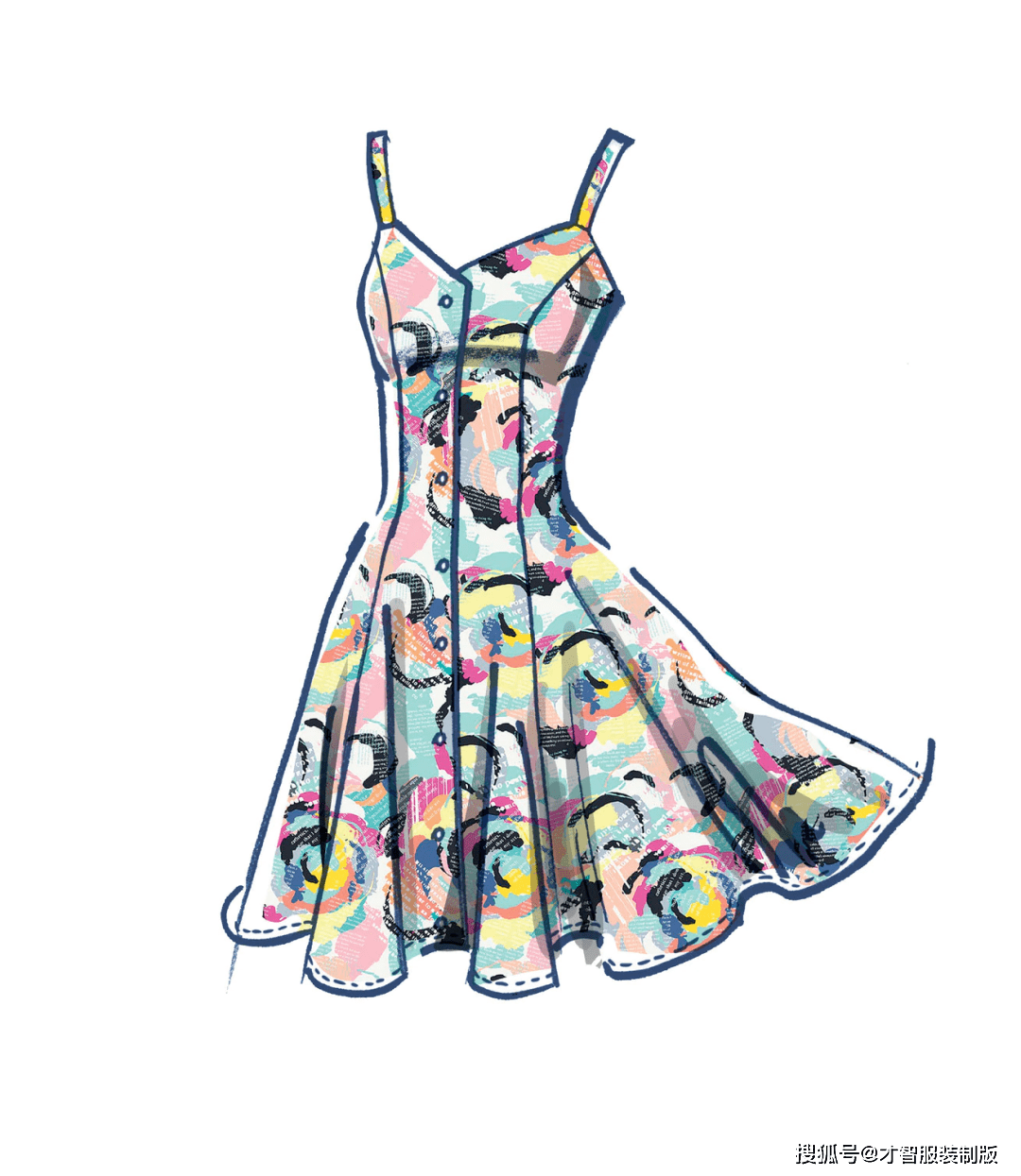 服装|16款连衣裙的设计款式图