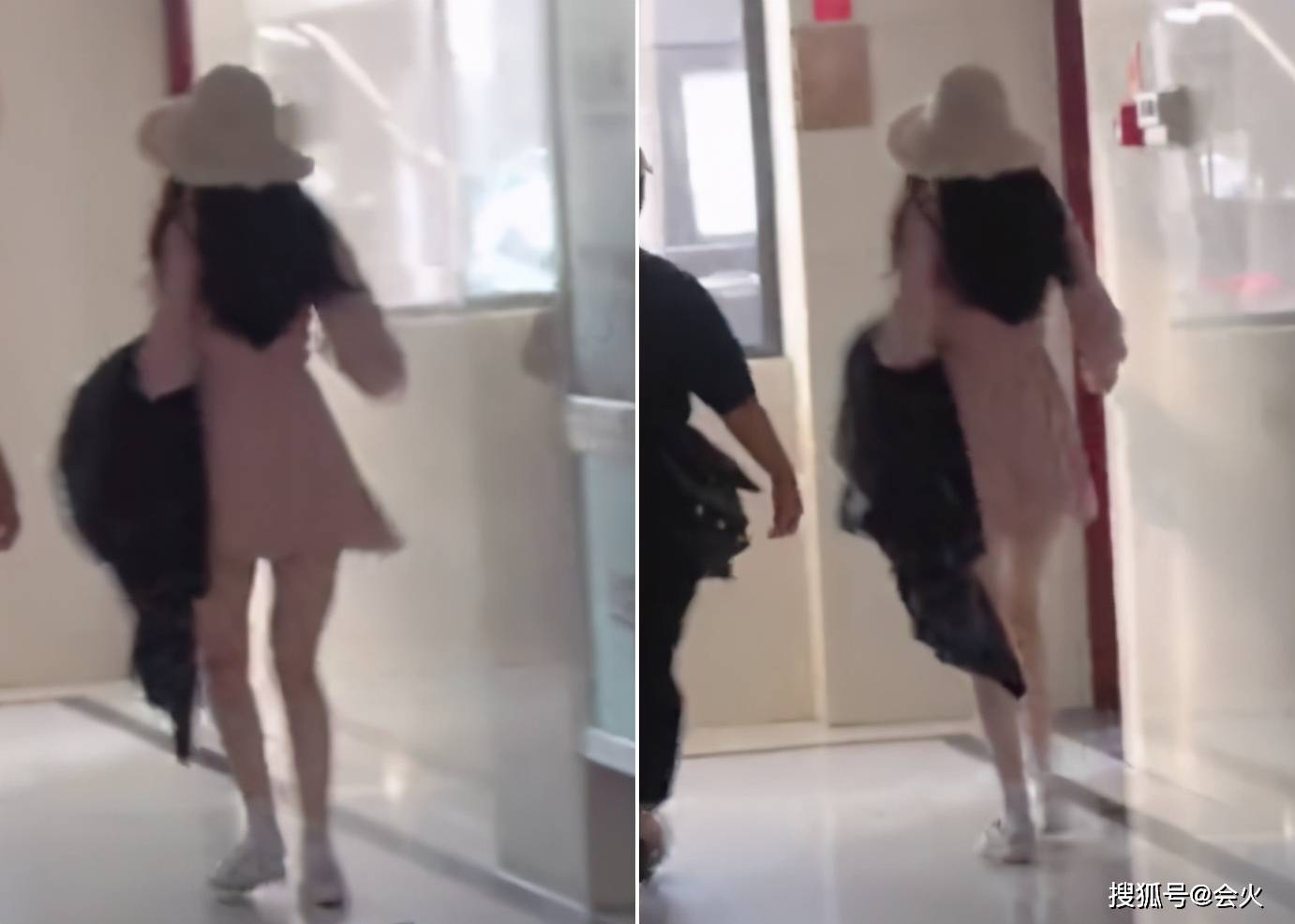 网友|张含韵再次被男代拍拍裙底！神色慌张跑步逃离，幅度过大险走光