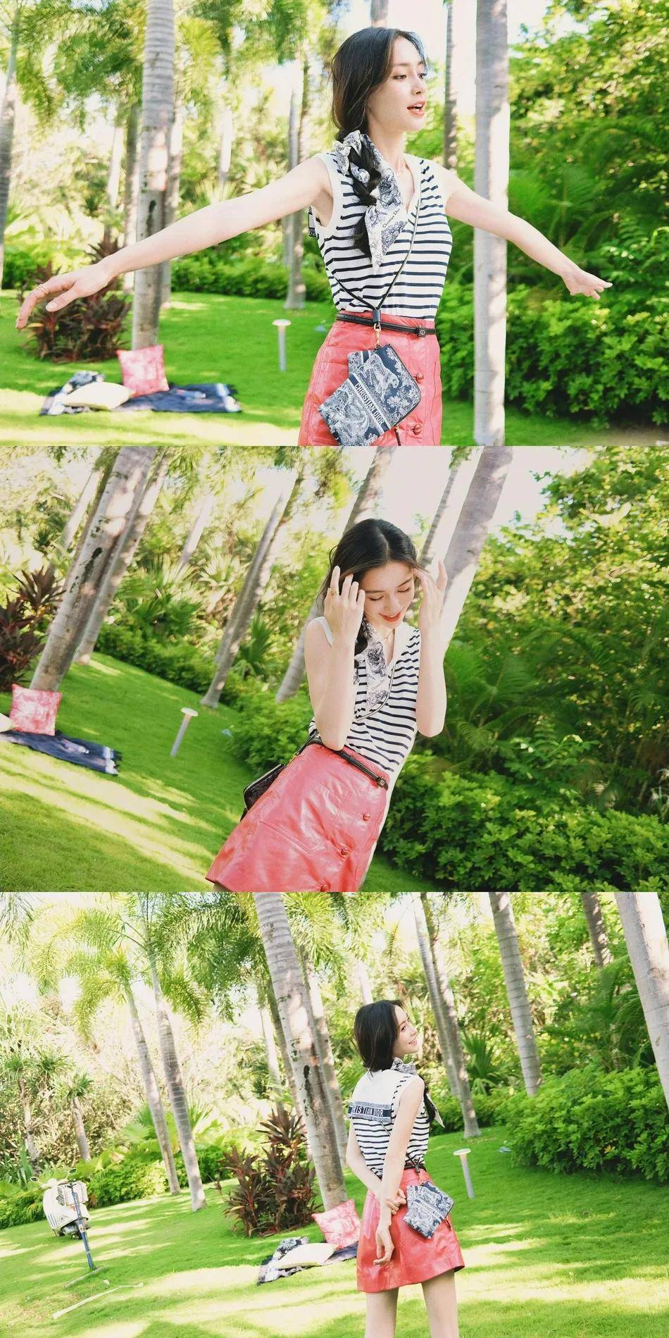 baby|杨颖高温下拍写真依然甜美！雪肤娇嫩靓丽魅力十足
