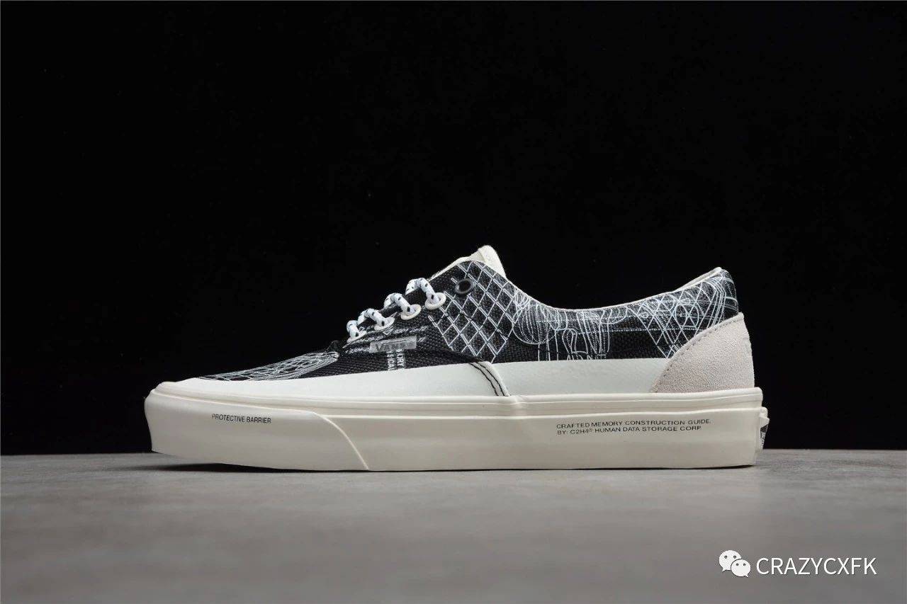 测评盘点|C2H4 x Vans Virtual Reality Alpha Era 万斯黑白印花低帮联名板鞋