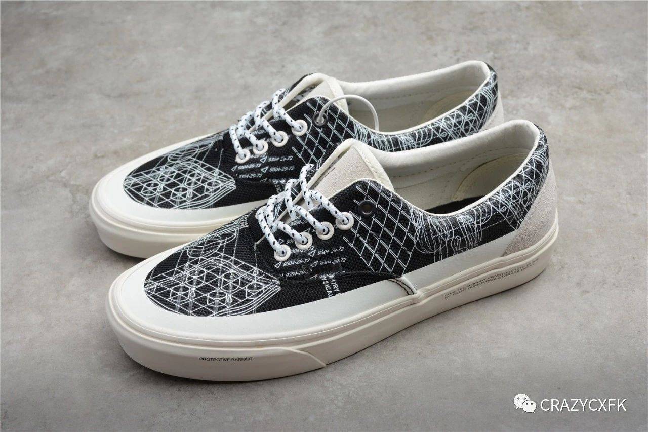 测评盘点|C2H4 x Vans Virtual Reality Alpha Era 万斯黑白印花低帮联名板鞋