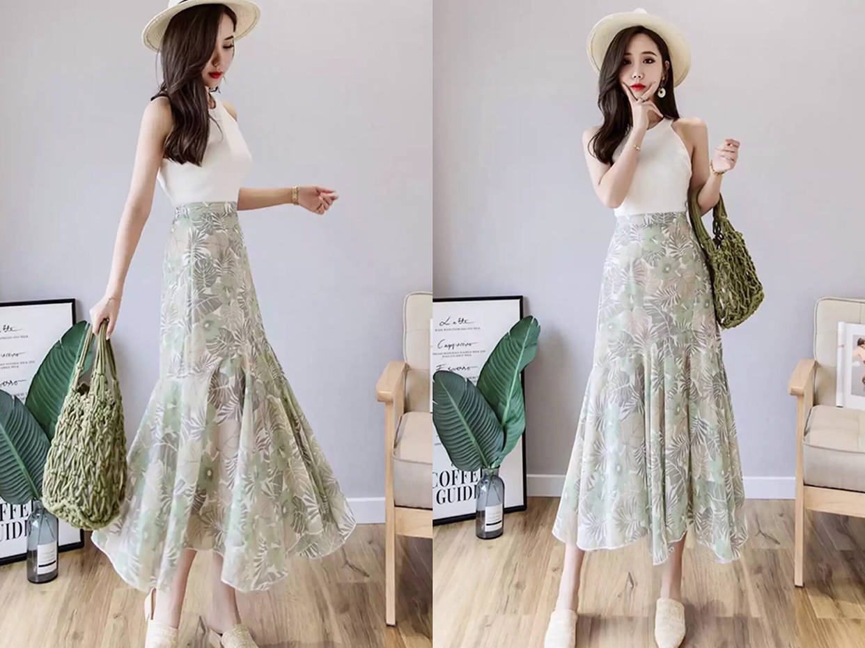 色调|今年这4条“人鱼裙”太火了,搭配对的上衣,让你美得不像样!