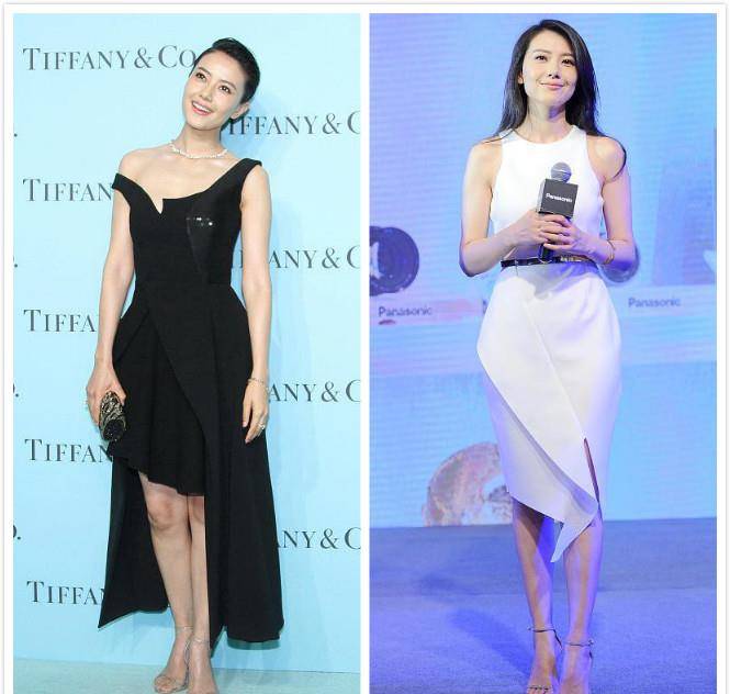 设计|高圆圆太会穿了，一字肩裙显气质，一点儿不像快40岁的人