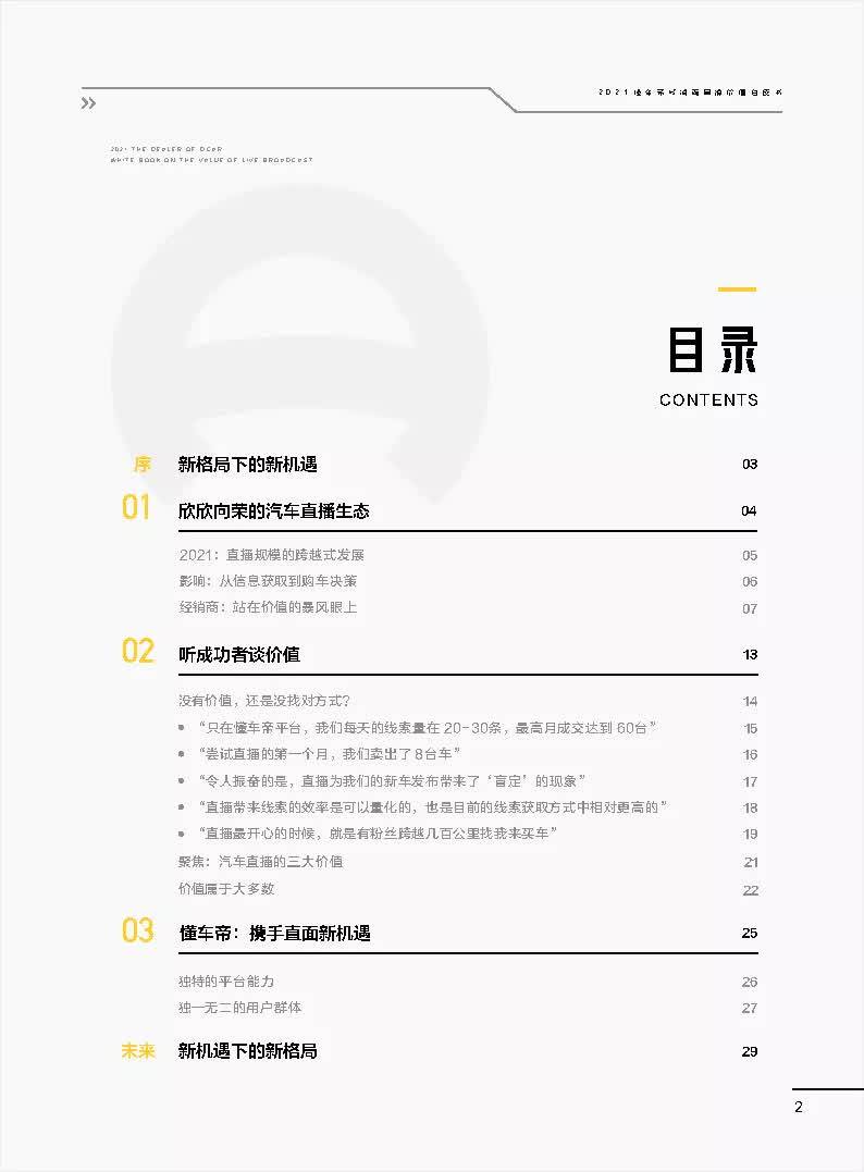 21懂车帝经销商直播价值白皮书 懂车帝x巨量算数 Pdf