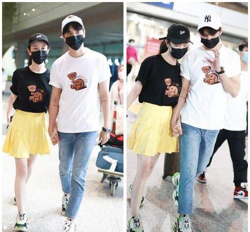 服装|张檬和小五两人太甜了吧，走去哪都不忘牵着手，真是羡煞旁人