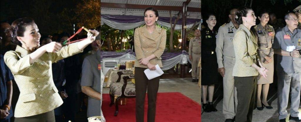 显得|诗丽吉年轻时穿休闲装亮相，显得她又矮又胖，还是紧身装适合她