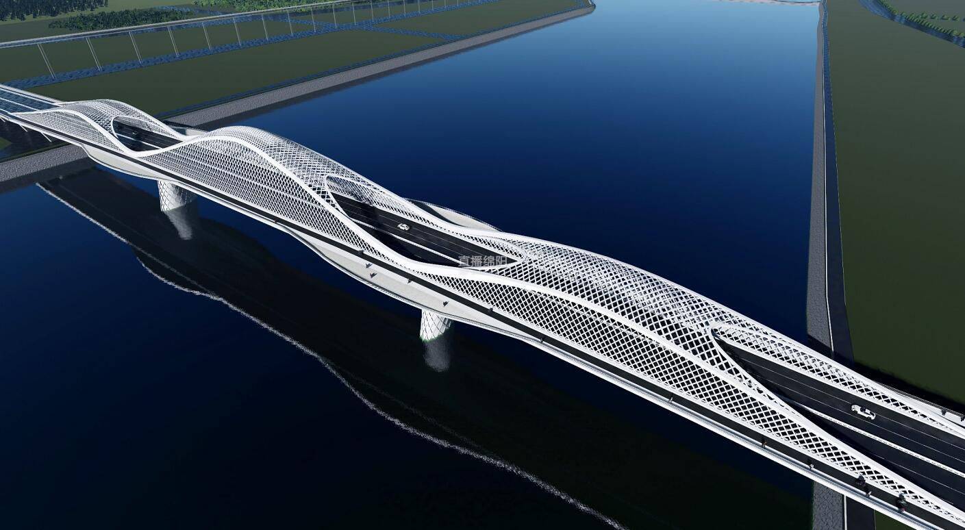 科技城涪江大桥桥型图片