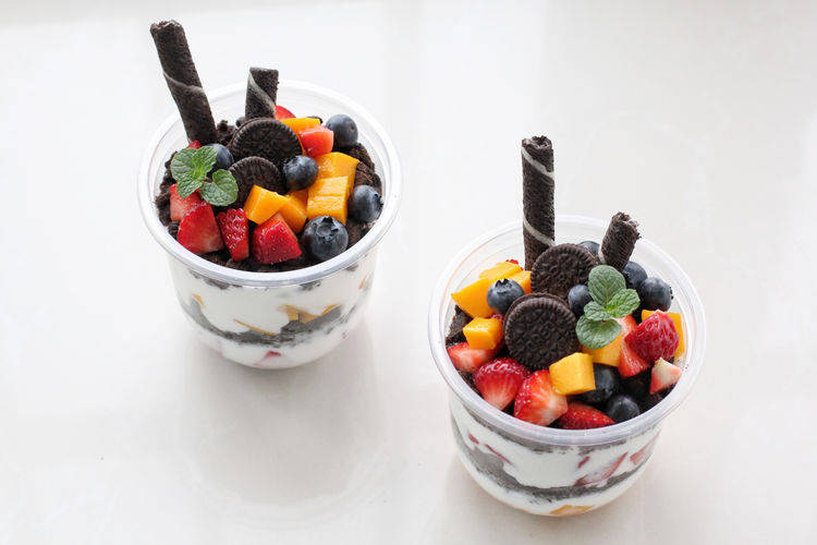 原创火爆ins的高颜值酸奶水果杯毫无难度小孩都能搞定好吃又好看