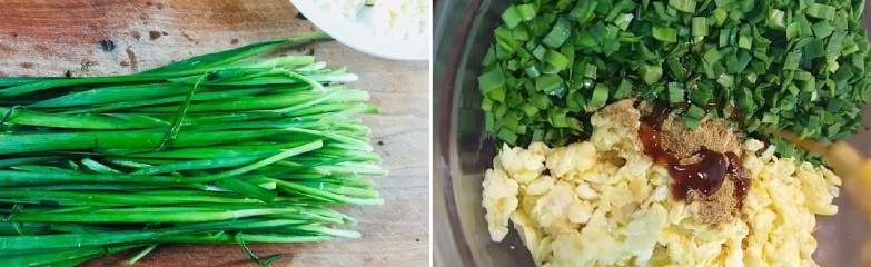 因为|快手早餐推荐,鸡蛋韭菜新吃法,无油,皮薄,每次都吃不够