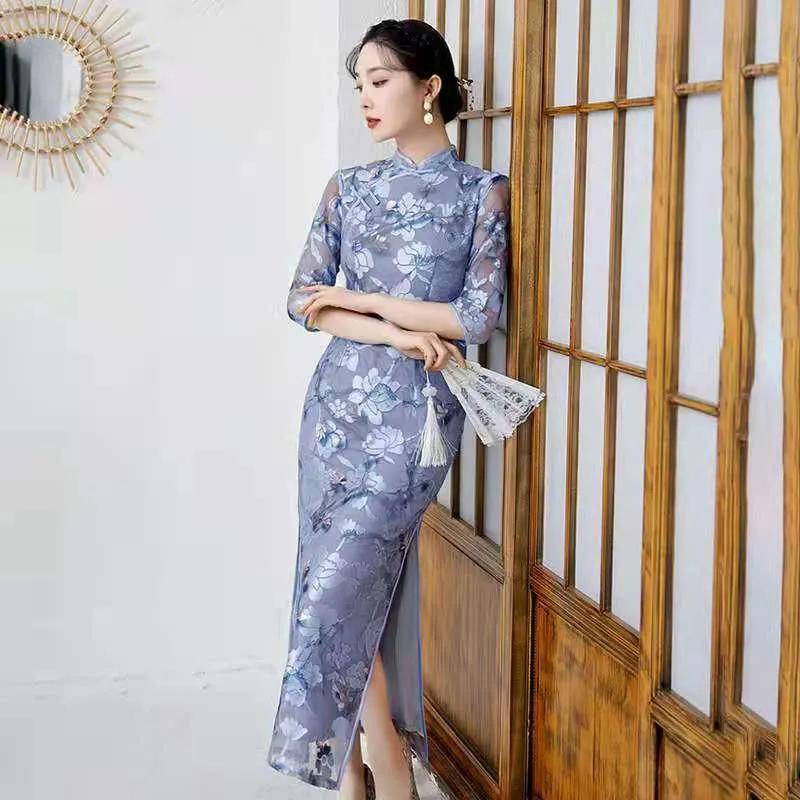 橄榄绿|中年女性穿什么样的旗袍,小编给你支几招,看是不是你想要的效果