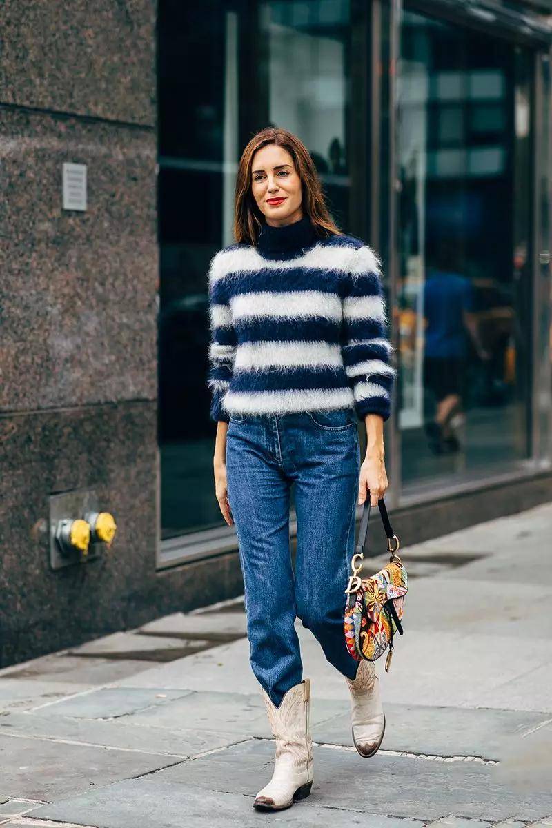 女生|会穿的女人都不穿过膝靴,都穿这款“牛仔靴”,轻松解决腿粗烦恼