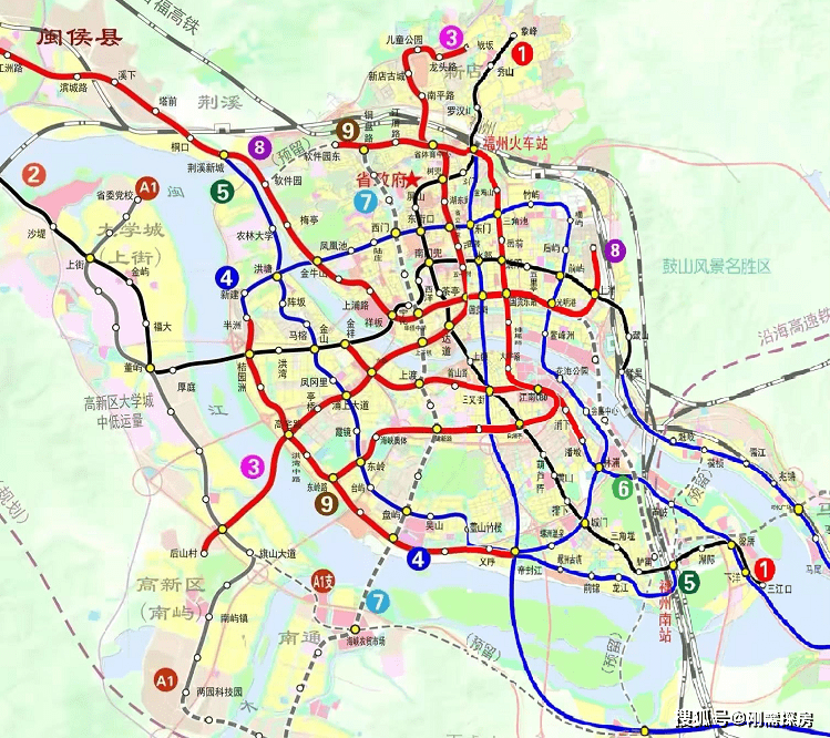 福州地铁2030年规划图图片