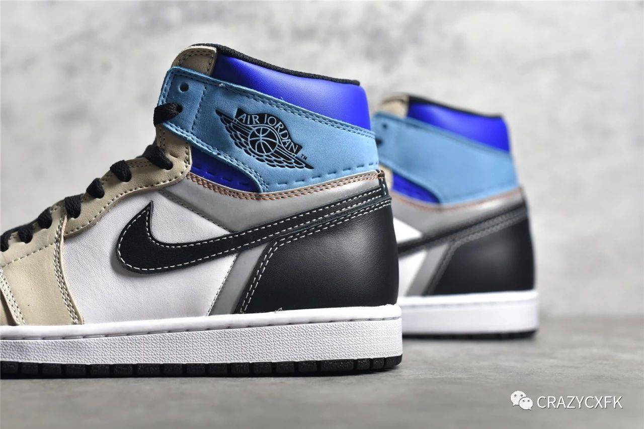 反光|乔丹 Air Jordan 1 Prototype AJ1 彩色拼接3M反光运动鞋