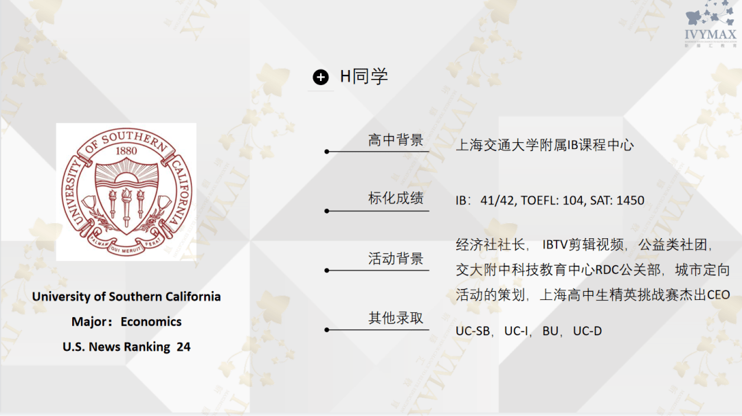 不论是海外高中还是国内高中，标化似乎是所有申请人的“坎”。来自上海